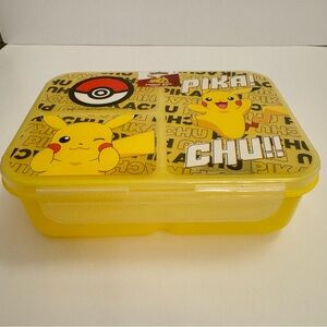 NWT. Pokemon bento box from Primark. Plastic bento lunch box with pikachu